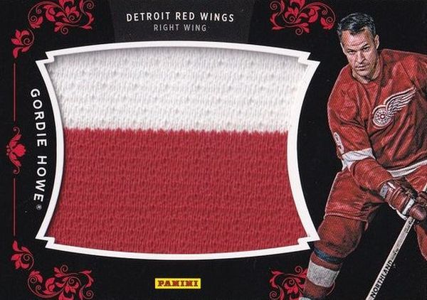 jersey karta GORDIE HOWE 12-13 Panini Black Friday Spokesman číslo GH